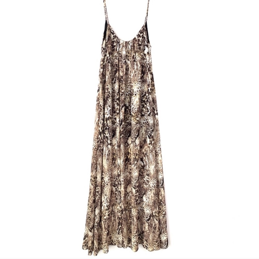 Show me your mumu snakeskin maxi dress